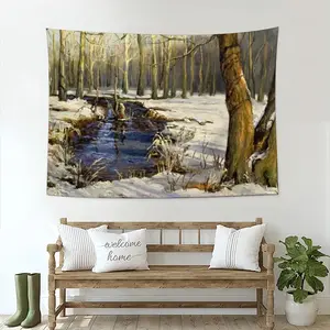 Early Spring Realism Wall Tapestry (Multi-Size, Horizontal)