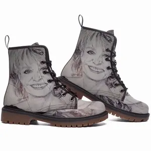 Men Barbara Walters Leather Work Boots