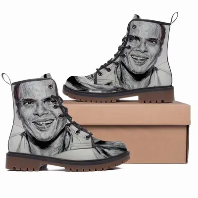 Men Harry Belafonte Leather Work Boots