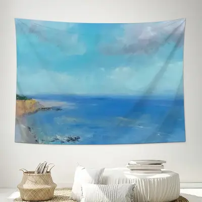 Cliffside Beach Wall Tapestry (Multi-Size, Horizontal)