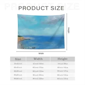 Cliffside Beach Wall Tapestry (Multi-Size, Horizontal)