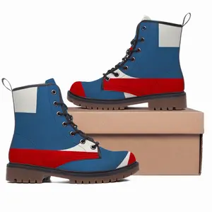 Men Flag 14 Leather Work Boots