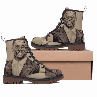 Men Kevin Hart Portrait Leather Work Boots