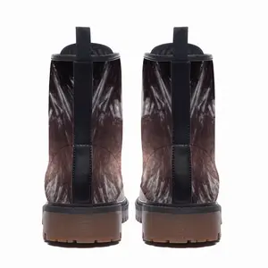 Men Johnny Depp Portrait Leather Work Boots