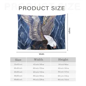 Eagle Scratch Wall Tapestry (Multi-Size, Horizontal)