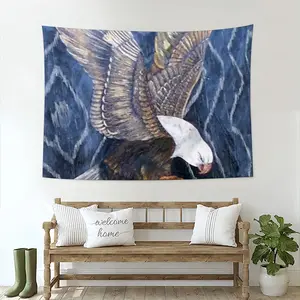 Eagle Scratch Wall Tapestry (Multi-Size, Horizontal)