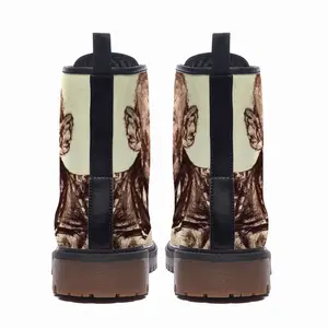 Men Floyd Mayweather Jr Portrait Leather Work Boots