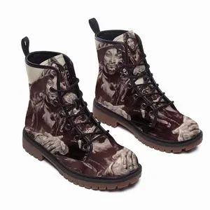 Men Snoop Dogg Leather Work Boots