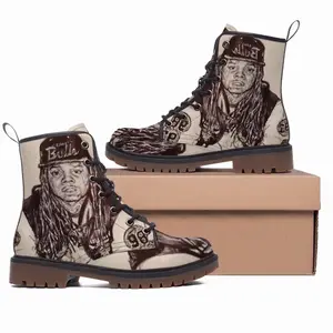 Men King Louie Portrait Leather Work Boots