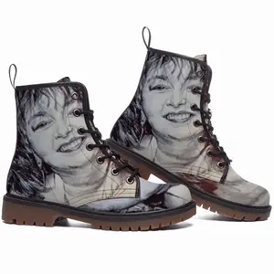 Men Roseanne Barr Leather Work Boots