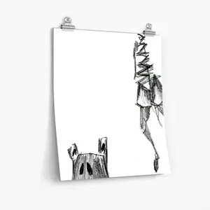 Angst Fear Self Adhesive Poster (Multi-Size)