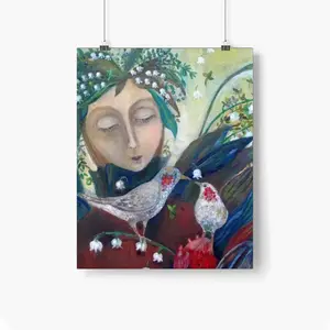 Angel Of Spring Self Adhesive Poster (Multi-Size)