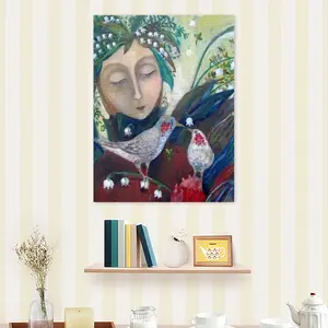 Angel Of Spring Self Adhesive Poster (Multi-Size)