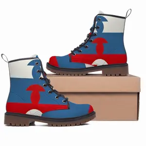 Men Flag 3 Leather Work Boots