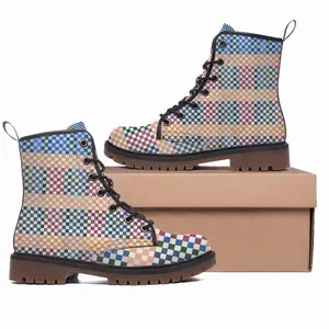 Men Boxes Colorful Leather Work Boots