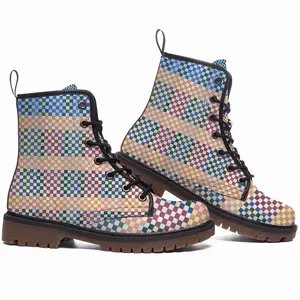 Men Boxes Colorful Leather Work Boots