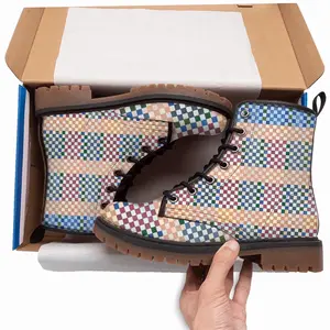 Men Boxes Colorful Leather Work Boots