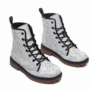 Men Soft Colorful Leather Work Boots