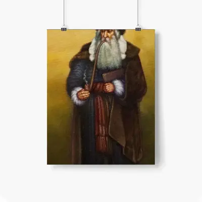 Rabbi From Old Krakow Self Adhesive Poster (Multi-Size)