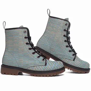 Men Light Blue Copper Ii Leather Work Boots