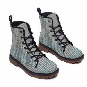 Men Light Blue Copper Ii Leather Work Boots