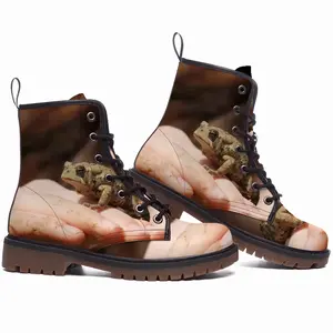 Men Ontario Hand Frog Leather Work Boots