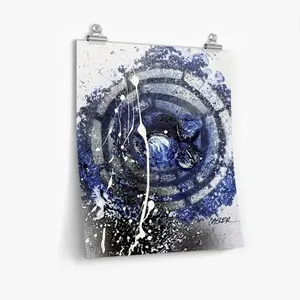 Basic Indigo Self Adhesive Poster (Multi-Size)