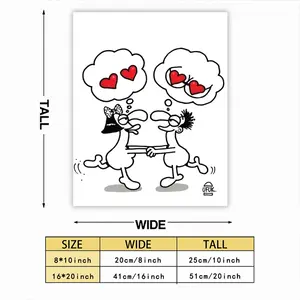 Thinking Of Love Self Adhesive Poster (Multi-Size)