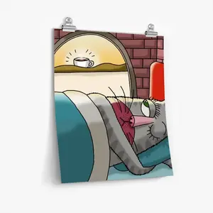 Morning Macchiato Self Adhesive Poster (Multi-Size)