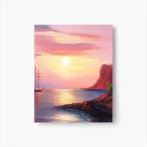 Red Sea Sunset Self Adhesive Poster (Multi-Size)