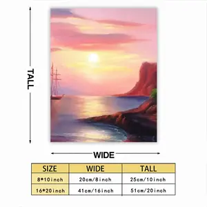 Red Sea Sunset Self Adhesive Poster (Multi-Size)