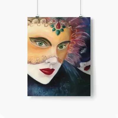 Mistery Masks Self Adhesive Poster (Multi-Size)