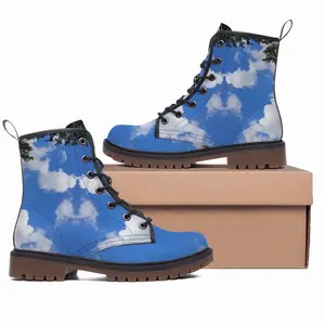 Men Head In The Clouds Leather Work Boots