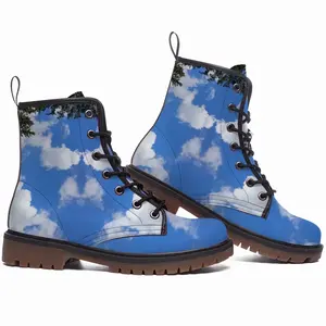 Men Head In The Clouds Leather Work Boots