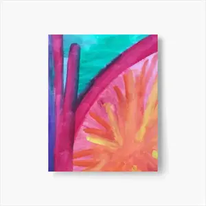 Colorful Straws Self Adhesive Poster (Multi-Size)