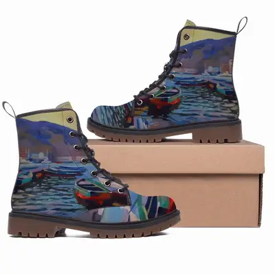 Men Seascape Leather Work Boots