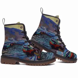 Men Seascape Leather Work Boots