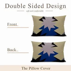 Blue Scarf Polyester Pillow (Rectangle, Multi-Size)