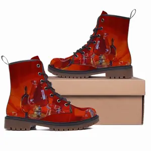 Men Allegory Of Passion Leather Work Boots