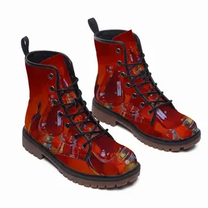 Men Allegory Of Passion Leather Work Boots