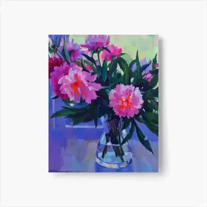 Peonies Self Adhesive Poster (Multi-Size)