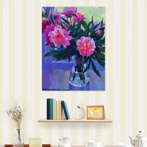 Peonies Self Adhesive Poster (Multi-Size)