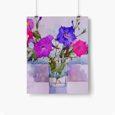 Petunias Self Adhesive Poster (Multi-Size)