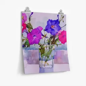 Petunias Self Adhesive Poster (Multi-Size)