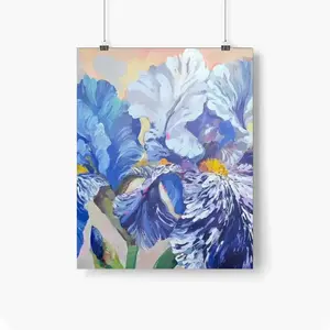 Irises Self Adhesive Poster (Multi-Size)