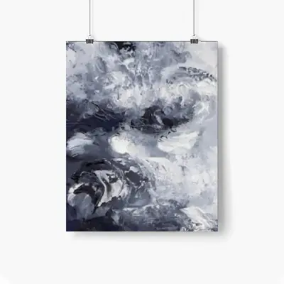 Charcoal Sky Self Adhesive Poster (Multi-Size)