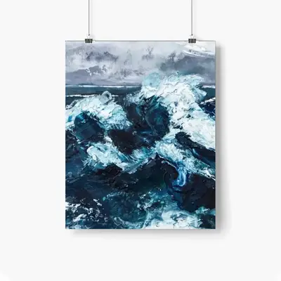 Sea Power Self Adhesive Poster (Multi-Size)