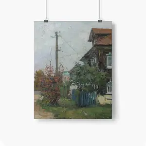 Autumn In Krasnoe On The Volga Self Adhesive Poster (Multi-Size)