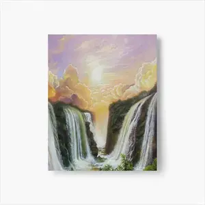 Among The Waterfalls Self Adhesive Poster (Multi-Size)