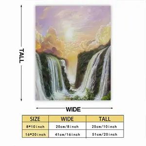 Among The Waterfalls Self Adhesive Poster (Multi-Size)